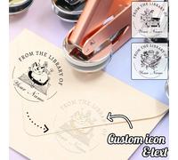 Timbro a morsetto personalizzato, macchina per goffratura di libri, timbro goffrante personalizzato, macchina per goffratura in acciaio inossidabile personalizzata, può essere personalizzata come rega