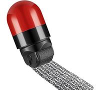 Timbro a rullo di protezione dell'identità, largo timbro di prevenzione dell'identità per sicurezza riservata e oscurante, anti furto e sicurezza della privacy (rosso)