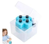 Timbro a rullo matematico 4 in 1 per bambini, autoinchiostrante, moltiplicazione e strumento di riempimento dello spazio vuoto, rullo per esercizi matematici ricaricabili per l'apprendimento in classe