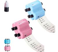 Timbro a Rullo Matematico 4 in 1, Strumento Riutilizzabile per Esercitarsi in Addizioni, Sottrazioni, Moltiplicazioni e Divisioni, Dispositivo per lo Sviluppo Cognitivo dei Bambini (mix)