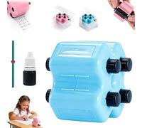 Timbro a Rullo Matematico 4 in 1, Timbro a Rullo per Insegnanti Di Matematica, Ideale per Esercitarsi in Addizioni Sottrazioni, Moltiplicazioni E Divisioni, Strumento per Sviluppo Cognitivo(Blue)