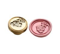 Timbro antico sigillo fiore goffrato ceralacca testa in metallo per lettera busta biglietto invito matrimonio artigianato cera per scrapbooking