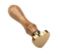 Timbro artigianale con manico in legno, set per sigillo, carta, busta, sigillo incompiuto, rotondo, quadrato, fiore, cuore, testa timbro