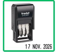timbro autoinchiostrante datario trotta 4810 timbri plinti dater eco 3,8mm
