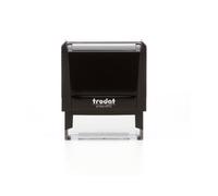 Timbro autoinchiostrante personalizzabil 4912 in plastica 47x18 mm nero - 43071