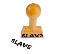 Timbro BDSM classico “SLAVE”