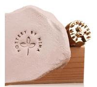 Timbro ceramico, Timbro ceramico personalizzato, Stampi di biscotti, Timbro di argilla d'ottone, Timbro personalizzato, Regali per vasai, Firma di argilla personalizzata
