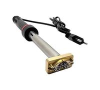 Timbro clichè in ottone per marcatura a caldo su pelle, cuoio legno 50x20 mm.