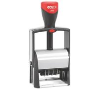 Timbro Colop autoinchiostrante datario con piastra personalizzabile 37x58 mm - 2