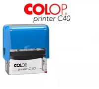 Timbro Colop C40 - 23x59 - personalizzato 6 righe di testo autoinchiostrante