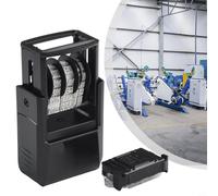 Timbro con data regolabile autoinchiostrante compatibile con Trodat 4810 Mini Dater, 20 x 3,8 mm, include tampone di ricambio nero 6/4910 per carta da ufficio (calendario cinese, rosso)