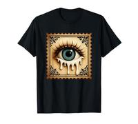 Timbro con occhio che si scioglie, stile surreale vintage Maglietta