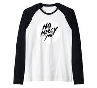 Timbro con Scritta Nice No Mercy for You, per Ragazzi e Ragazze Maglia con Maniche Raglan