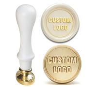 Timbro con sigillo di ceralacca con logo personalizzato Personalizza il tuo design for inviti di nozze, cartoline di Natale, regali fai-da-te Timbro fatto a mano