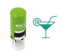 Timbro da cocktail | Timbro inchiostrante per carte fedeltà | 11mm | Bar e ristorante | Cocktail ink stamp