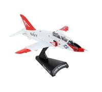 Timbro Daron T-45 Goshawk pressofuso modello - scala 1:100 Carrier Trainer Jet, US Navy & Marine Corps Edition, 12,1 cm lunghezza x 9,8 cm apertura alare, adulto da collezione età 14+