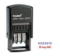 TIMBRO DATARIO + RICEVUTO 5460/PR4/L1 AUTOINCHIOSTRANTE Professional TRODAT