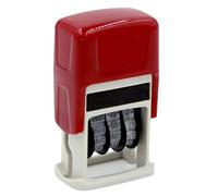 Timbro della data inglese regolabile linea di gomma per ufficio girevole per scrapbooking imballaggi fai da te Struttura Timbro della data bilingue