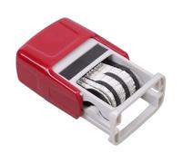 Timbro della data inglese regolabile linea di gomma per ufficio girevole per scrapbooking imballaggi fai da te Struttura Timbro della data bilingue