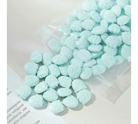 Timbro di ceralacca fantasma da 100 pezzi, perline di cera, materiale per scrapbooking, timbro per invito a nozze, festa di compleanno, timbro fai da te, decorazione - BLU MENTA