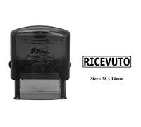 Timbro di gomma RICEVUTO Stampa trasparente per uso ufficio Timbro autoinchiostrante lucido S-842