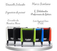 Timbro di inchiostro personalizzato firma,Trodat 4911,formato di stampa 38 x 14 mm,Inchiostro disponibile in quattro colori (4911)