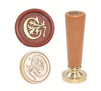 Timbro di tenuta personalizzabile con testa in ottone e manico in legno di faggio vintage rubare per lettere e regali timbro per sigillo di cera per lettere
