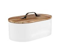 Timbro Holder for Bathroom - Wooden Storage Box with Lid, Decorative Organizer Tampons, Swabs, Hairpins, Medicine, Cosmetics, Compact Cabinet Accessory | Stylish Design Table, Countertop, Locker, Sink