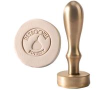 Timbro in argilla personalizzato con testa in ottone for lavori artigianali, ceramica, sapone, cioccolato, timbri con lettere e impronte creative Timbri con firma(3 Inches)