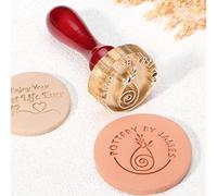 Timbro In Ceramica Personalizzato Con Logo - Timbro Individuale - Timbro In Ceramica Personalizzato - Timbro Per Argilla - Timbro Per Sapone