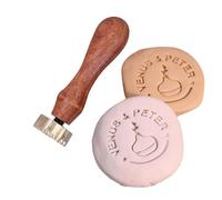 Timbro in ceramica personalizzato fai da te Crea il tuo logo Timbro in argilla personalizzato for la produzione di ceramica, argilla polimerica e sapone Timbri con firma(3Inches)