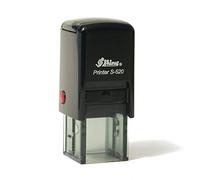 Timbro in gomma autoinchiostrante da A a Z, con lettere dell'alfabeto iniziali, lucido, 20 mm, con inchiostro nero