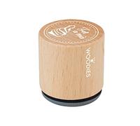 Timbro in legno e gomma Fet a me diam. 33 x 30 mm.