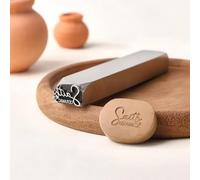 Timbro in metallo personalizzato con firma - Timbro in argilla con iniziali personalizzate, timbri in ceramica in metallo, timbri per marchi, ceramica, progetti fai da te