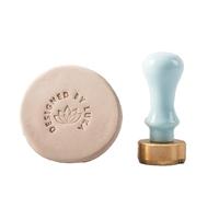 Timbro in ottone con lettera, timbro in ceramica personalizzato, argilla personalizzata con il tuo design for la produzione di ceramiche e saponi. Timbri con firma(1.5 inch)
