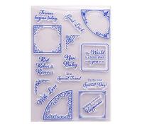 Timbro in silicone con lettera di parole, timbri trasparenti, timbri trasparenti, timbri fai da te, timbri per creazione di biglietti, artigianato, scrapbooking, album fotografici, biglietti di carta