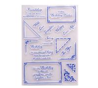 Timbro in silicone con lettera di parole, timbri trasparenti, timbri trasparenti, timbri fai da te, timbri per creazione di biglietti, artigianato, scrapbooking, album fotografici, biglietti di carta