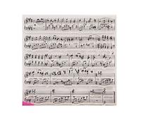 Timbro in silicone trasparente con spartito musicale, sigillo trasparente per sigillare buste, inviti, album di ritagli, biglietti di auguri, diari, timbri in gomma per artigianato