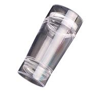 Timbro in silicone trasparente, corpo visibile, per french tip nail art, strumenti per stampaggio per manicure francesi