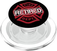 Timbro invecchiato in pensione Fire Dept Rescue Emblem Art PopSockets PopGrip per MagSafe