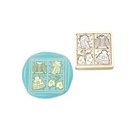 Timbro invernale in ottone cerato, tematico, sigillato, per busta di carte, scrapbooking, decorazione d'invito, clown wach seelier, motivo invernale per decorazione di biglietti fotografici