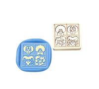 Timbro invernale in ottone cerato, tematico, sigillato, per busta di carte, scrapbooking, decorazione d'invito, clown wach seelier, motivo invernale per decorazione di biglietti fotografici