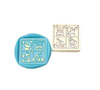 Timbro invernale in ottone cerato, tematico, sigillato, per busta di carte, scrapbooking, decorazione d'invito, clown wach seelier, motivo invernale per decorazione di biglietti fotografici