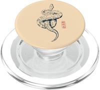 Timbro Kanji Giapponese Serpente - Pitone Rettile Vintage PopSockets PopGrip per MagSafe