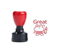 Timbro leggero portatile con commento inglese ispiratore per grafico del comportamento in classe e valutazione dei compiti a casa, trasparente