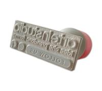 Timbro Manuale Rettangolare | Personalizzabile con Testo 3-5 Righe | Timbro in Gomma e Plastica | Per Ufficio Scuola Spedizioni Documenti Archivio | 050 x 020 mm | min 3 - Max 5 Righe |