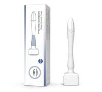 Timbro Microneedle, 140 Aghi di Titanio Regolabile Microneedle Skin Stamp Facial Portable Manual Microneedle Home Beauty Tools per Capelli Viso Corpo