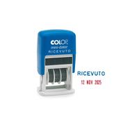 Timbro Mini Dater S160/L1 Datario + RICEVUTO - 4 mm - autoinchiostrante - Colop