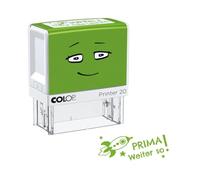 Timbro motivazionale NIO School "PRIMA - Keep it up!", colore dell'impronta verde liscio, 38 x 14 mm