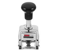 Timbro Numeratore Autoinchiostrante 5 Cifre Metallo per Ufficio Scuola | Meccanismo Integrato Autoinchiostrante, Numerazione Consecutiva, Design da Scrivania Ergonomico, per Fatture e Ricevute